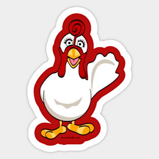 Giblet the STOP Chicken Sticker